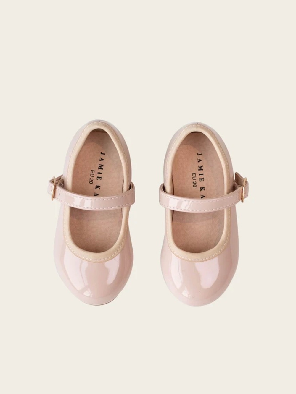 Jamie Kay Girls' Patent Mary Jane Shoes in Light Blush